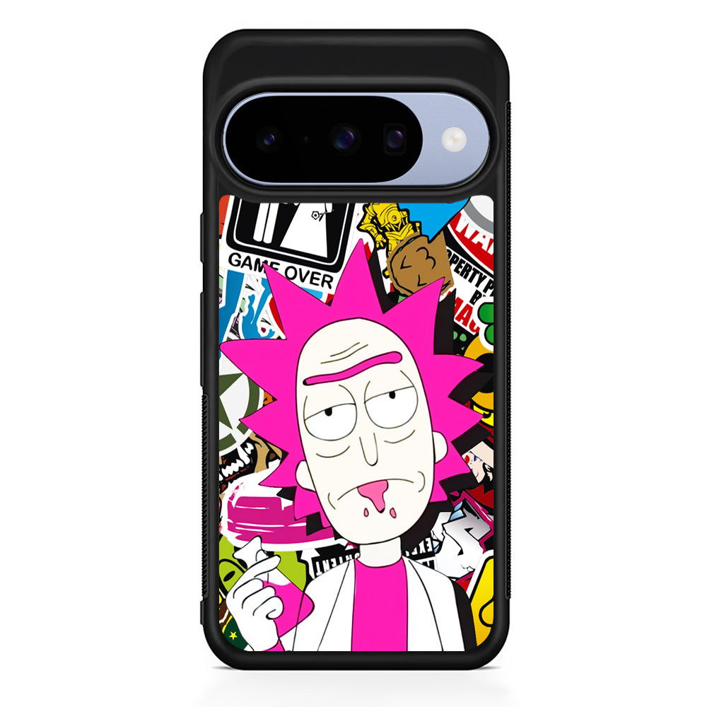 Dr Rick Sanchez Scientist Google Pixel 10 Case | Google Pixel 10 Rubber Protective Case