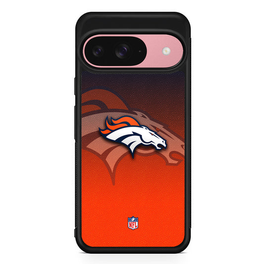 NFL Denver Broncos Gradation Color Google Pixel 9 Case | Google Pixel 9 Protective Rubber Case