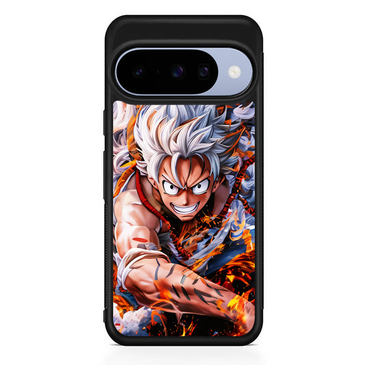 One Piece Luffy Gear 5 Google Pixel 10 Case | Google Pixel 10 Rubber Protective Case