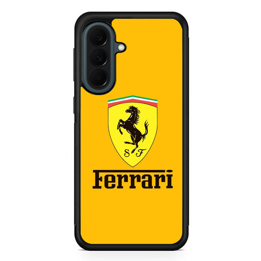 Ferrari Yellow Backdrop Samsung Galaxy A37 Case | Custom Samsung Galaxy A37 Protective Cover