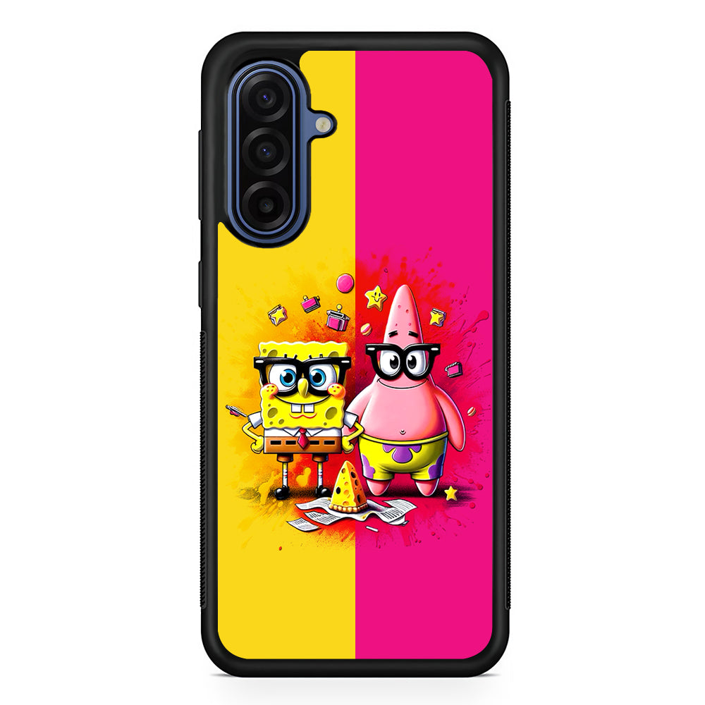 Spongebob and Patrick Yellow Pink Samsung Galaxy A17 Case | Slim Protective Phone Cover