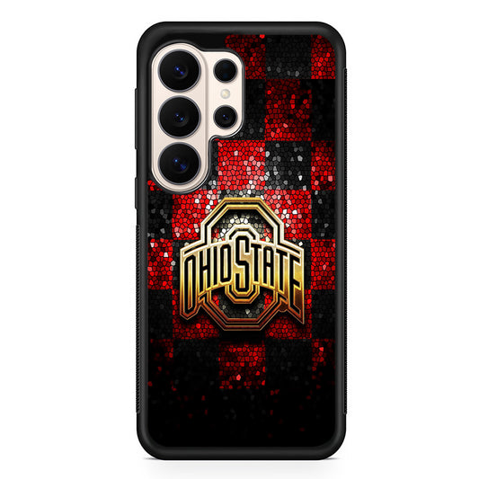 Ohio State Red Black Glitter Samsung Galaxy S26 Ultra Case | Slim Protective Case for Samsung Galaxy S26 Ultra