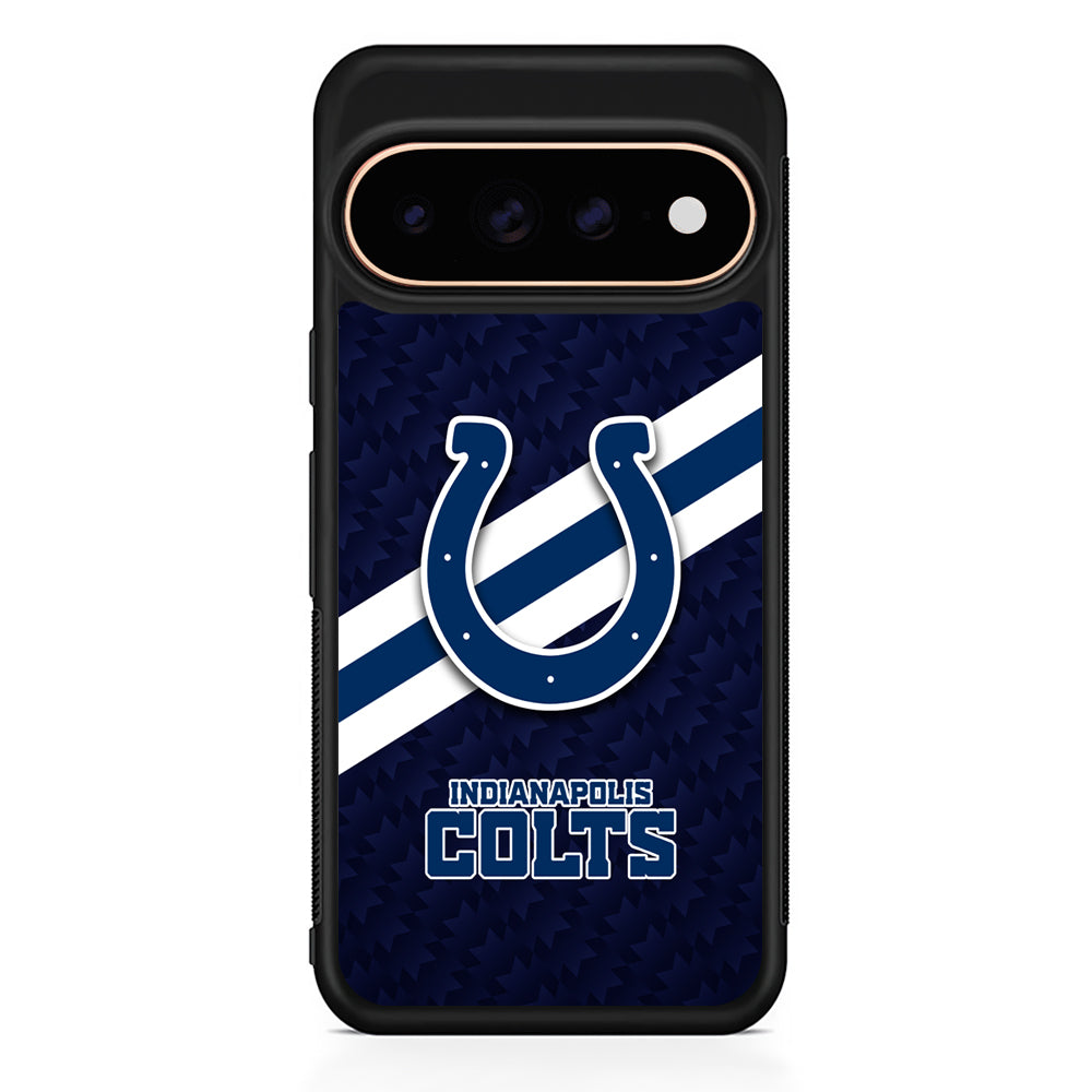 NFL Indianapolis Colts Stripe Google Pixel 11 Pro Case - Stylish Protective Phone Case