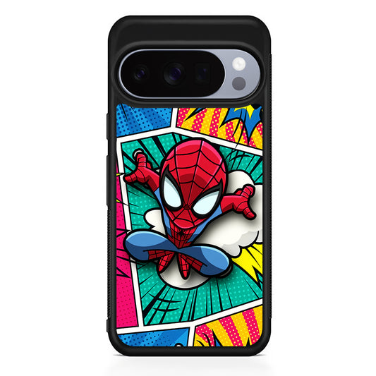 Spiderman Comic Poof Google Pixel 10 Pro Case | Slim Google Pixel 10 Pro Rubber Case