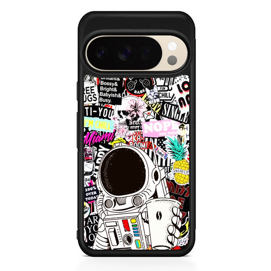 Astronauts Coffee Cheers Google Pixel 10 Pro XL Case | Slim Google Pixel 10 Pro XL Protective Case