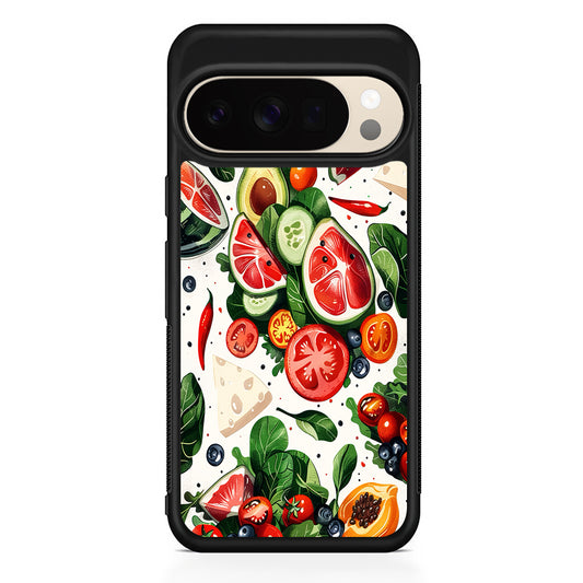 Fresh Organic Fruits and Vegetables Google Pixel 10 Pro XL Case | Slim Google Pixel 10 Pro XL Protective Case