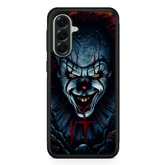 IT Clown Scary Face Samsung Galaxy A56 Case | Samsung Galaxy A56 Protective Rubber Case
