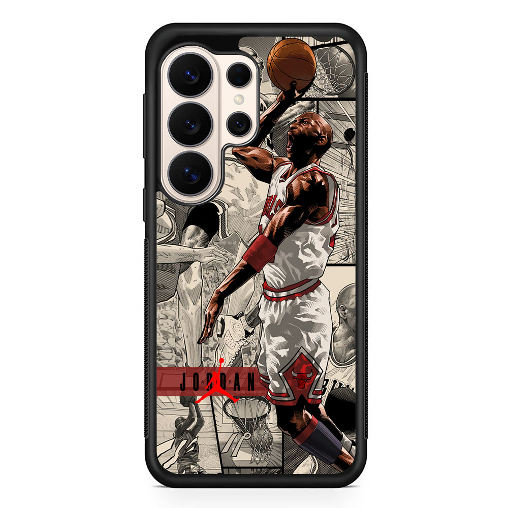 Air Jordan Unusual Jumping Man Samsung Galaxy S26 Ultra Case | Durable Samsung Galaxy S26 Ultra Phone Case