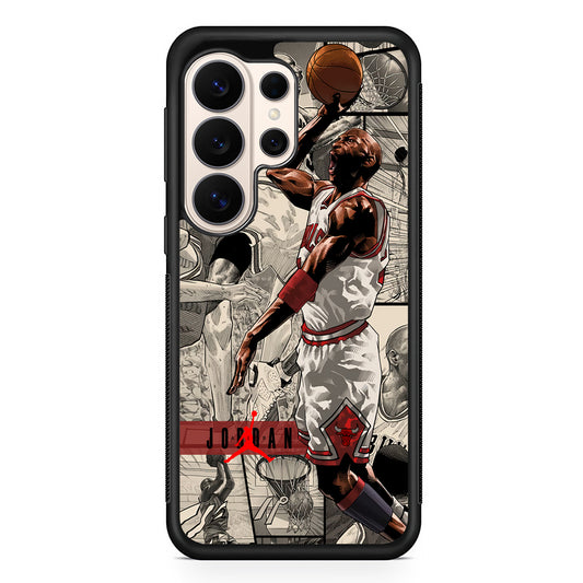 Air Jordan Unusual Jumping Man Samsung Galaxy S26 Ultra Case | Durable Samsung Galaxy S26 Ultra Phone Case