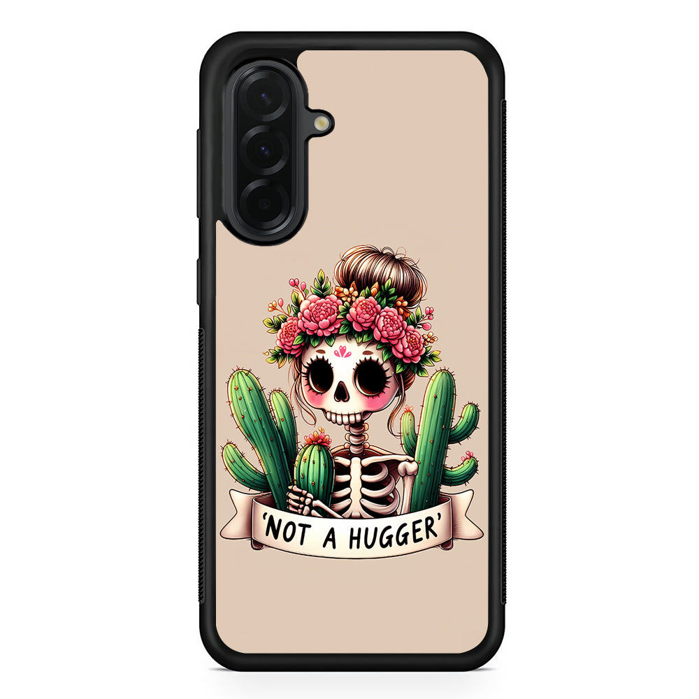 Girly Not A Hugger Samsung Galaxy A36 Case | Protective Rubber Cover