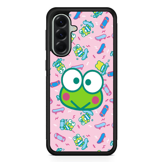 Keroppi Skate Pattern Samsung Galaxy A56 Case | Samsung Galaxy A56 Protective Rubber Case