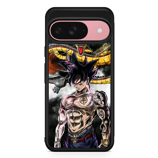 Goku X Shenron Dragon Ball Z Google Pixel 9 Case | Google Pixel 9 Protective Rubber Case