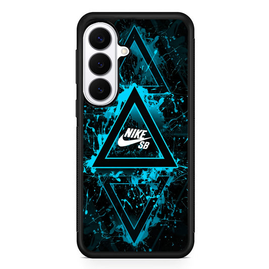 Nike Blue Paint Triangle Samsung Galaxy S26 Plus Case | Stylish Protective Cover for Samsung Galaxy S26 Plus