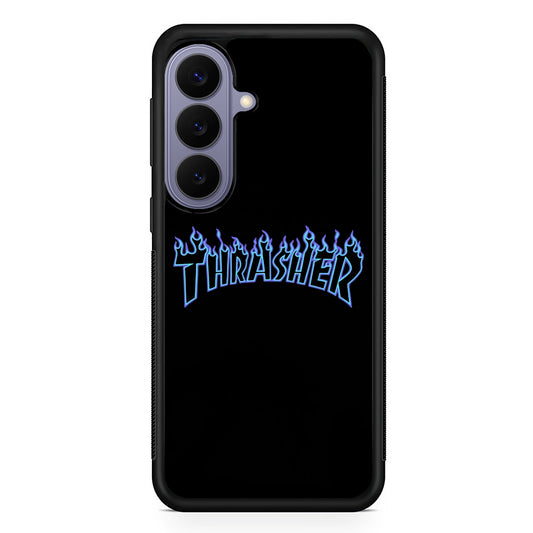 Thrasher Blue Flame Samsung Galaxy S26 Case | Lightweight Samsung Galaxy S26 Phone Case