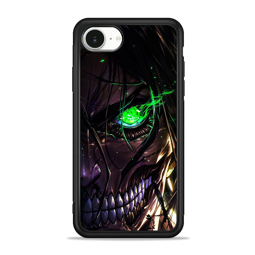 Attack on Titan Eren Face iPhone 16e Case | Protective Phone Cover