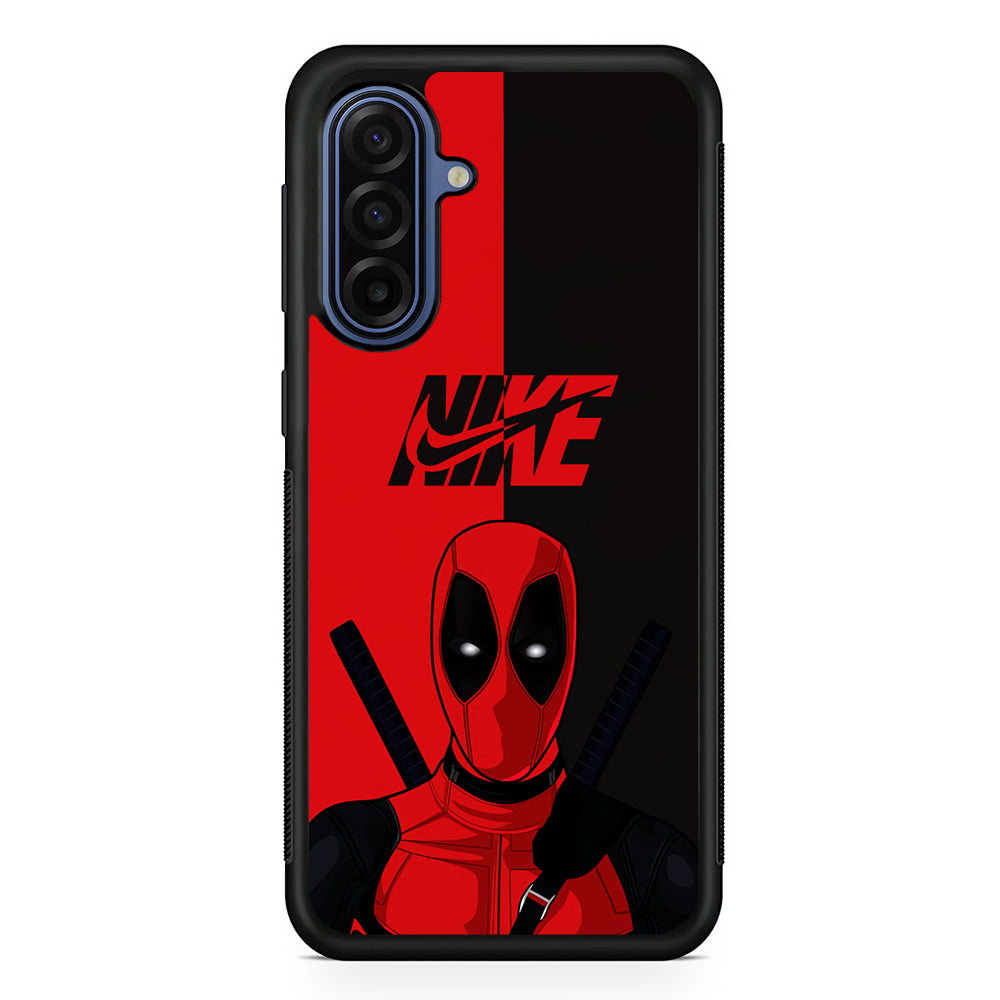 Nike Deadpool Red Grey Samsung Galaxy A17 Case | Samsung Galaxy A17 Protective Rubber Case