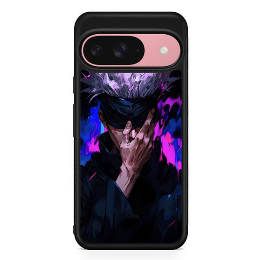 Jujutsu Kaisen Satoru Gojo Art Google Pixel 9 Case | Google Pixel 9 Protective Rubber Case