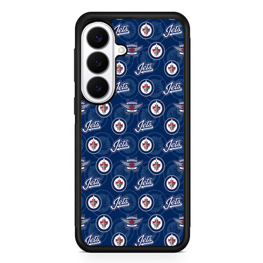 NHL Winnipeg Jets Pattern Samsung Galaxy S26 Plus Case | Slim Protective Cover for Samsung Galaxy S26 Plus