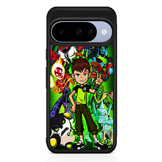 Ben 10 and All Alien Google Pixel 10 Case | Google Pixel 10 Rubber Protective Case