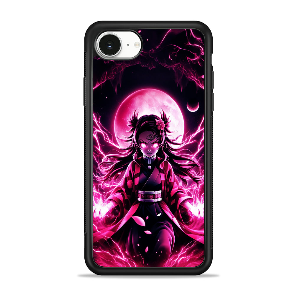 Demon Slayer Nezuko Battle Mode iPhone 16e Case | Protective Phone Cover