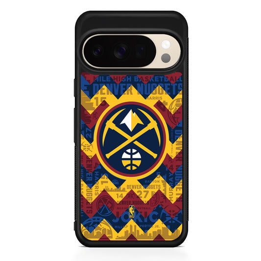 NBA Denver Nuggets Chevron Google Pixel 10 Pro XL Case | Slim Google Pixel 10 Pro XL Protective Case