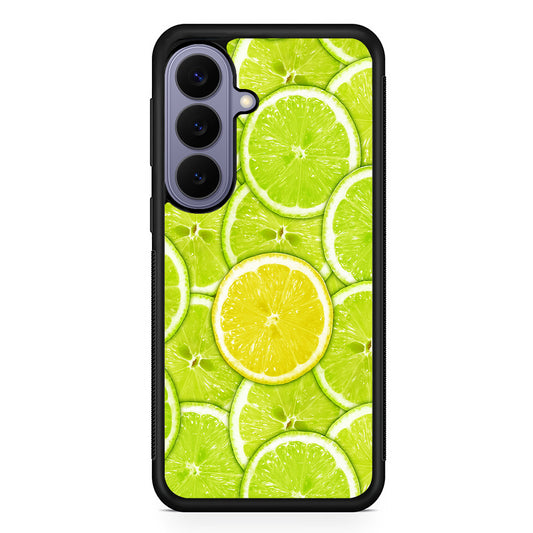 Lime Slice Citrus Fruit Samsung Galaxy S26 Case | Durable Rubber Case for Samsung Galaxy S26