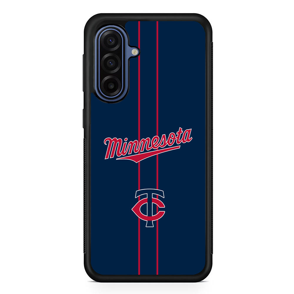 MLB Minnesota Twins Red Line Samsung Galaxy A17 Case | Slim Protective Phone Cover