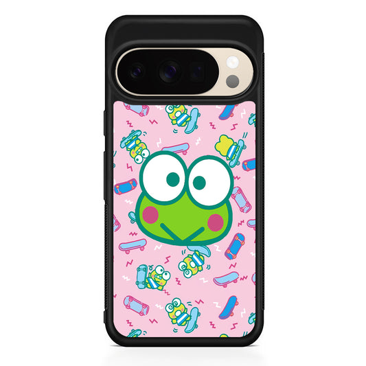 Keroppi Skate Pattern Google Pixel 10 Pro XL Case | Slim Google Pixel 10 Pro XL Protective Case
