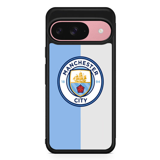 Manchester City Colour Of Pride Google Pixel 9 Case | Google Pixel 9 Protective Rubber Case