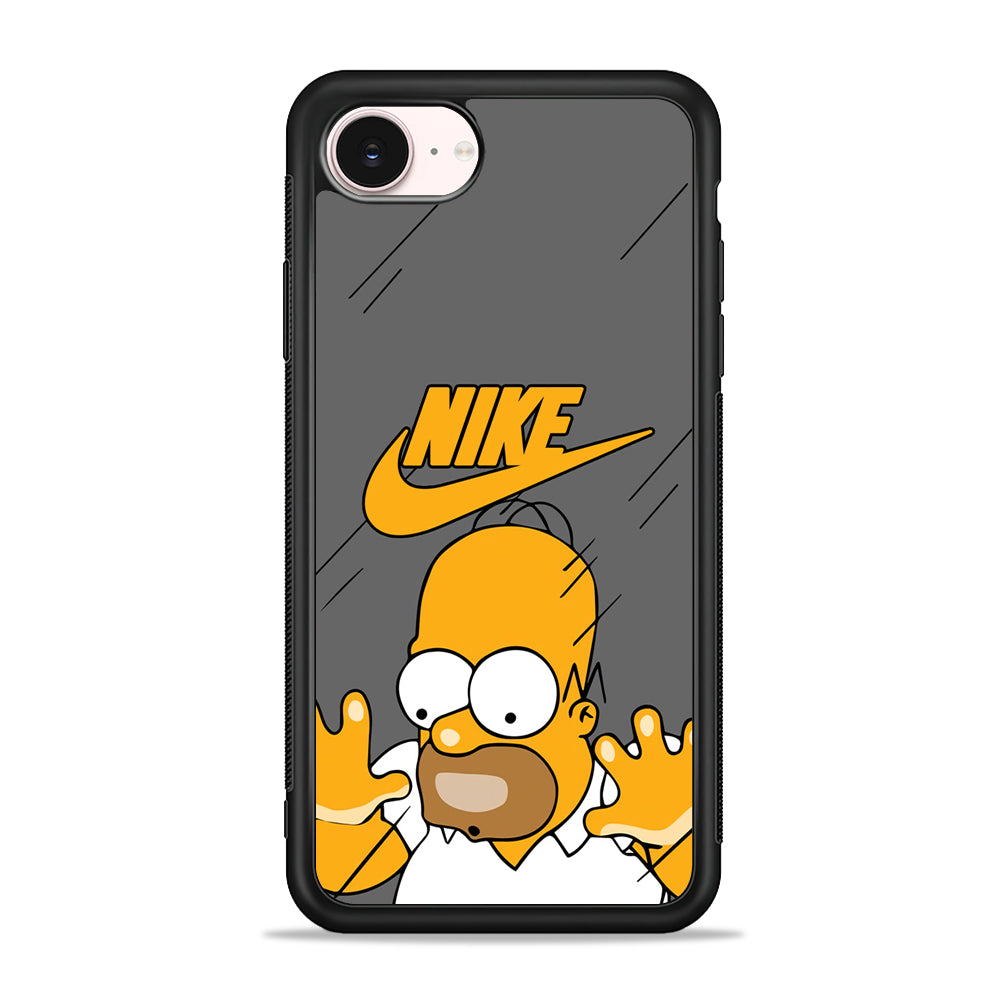 Nike Homer Simpson Character iPhone 17e Case - Silicone Case