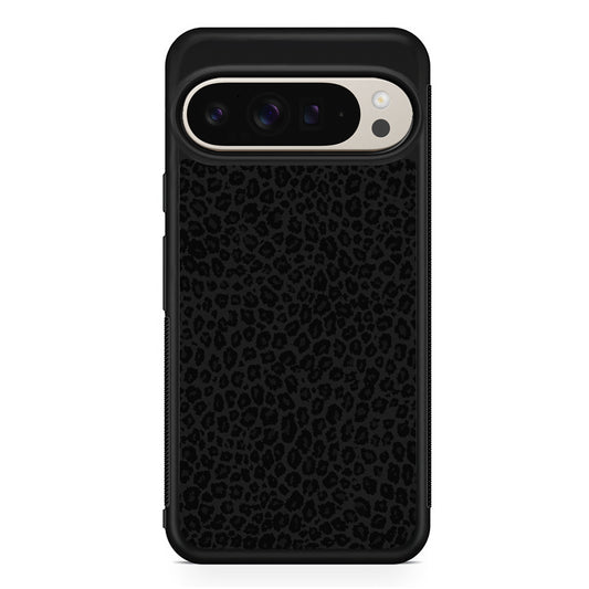 Black Leopard Skin Pattern Google Pixel 9 Pro Case | Slim Protective Cover