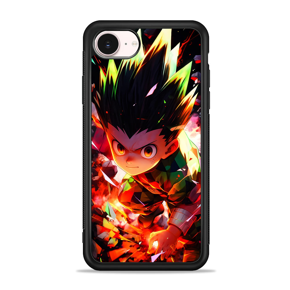 Hunter x Hunter Gon Freecss in Action iPhone 17e Case - Silicone Case