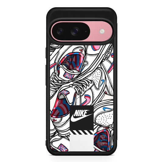 Nike Rainbow in White Cloud Google Pixel 9 Case | Durable Google Pixel 9 Cover