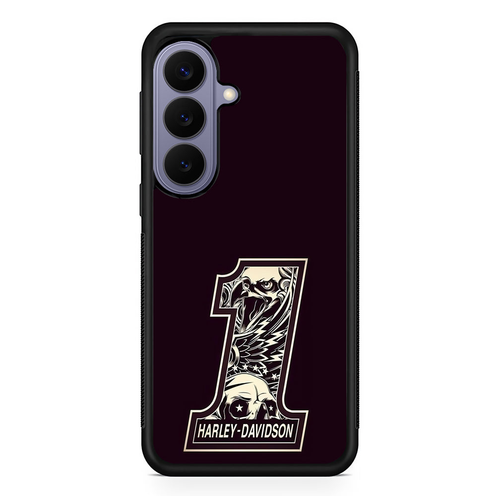 Harley Davidson Number Dark Purple Samsung Galaxy S26 Case | Lightweight Samsung Galaxy S26 Phone Case