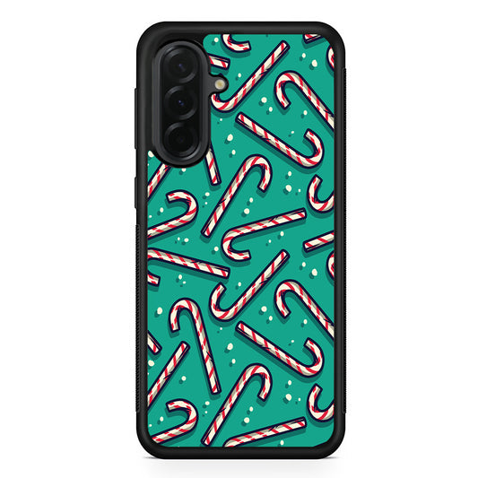 Candy Cane Lollipop Samsung Galaxy A36 Case | Protective Rubber Cover