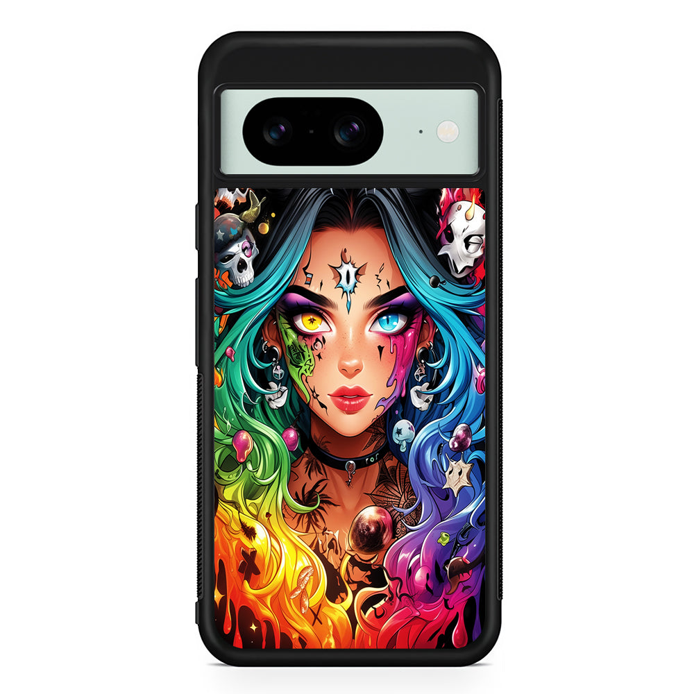 Anime Witch Girl Art Google Pixel 8 Case | Durable Protective Cover for Google Pixel 8