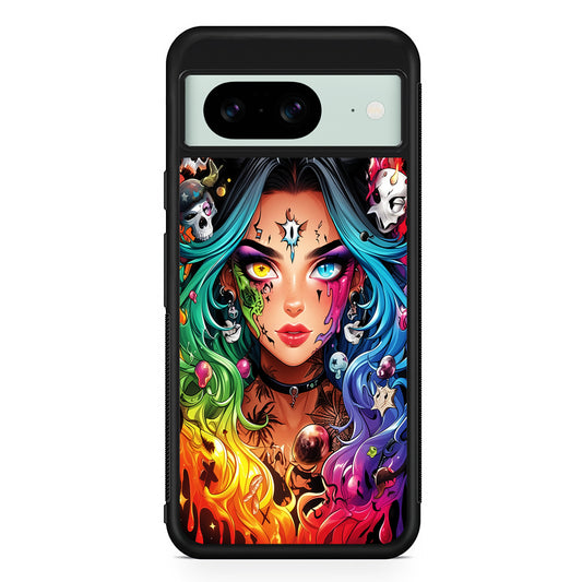 Anime Witch Girl Art Google Pixel 8 Case | Durable Protective Cover for Google Pixel 8