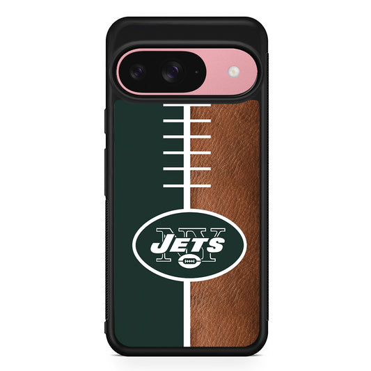 NFL New York Jets Logo Google Pixel 9 Case | Google Pixel 9 Protective Rubber Case