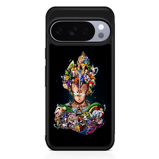 Dragon Ball Vegeta and Friends Google Pixel 10 Pro Case | Slim Google Pixel 10 Pro Rubber Case