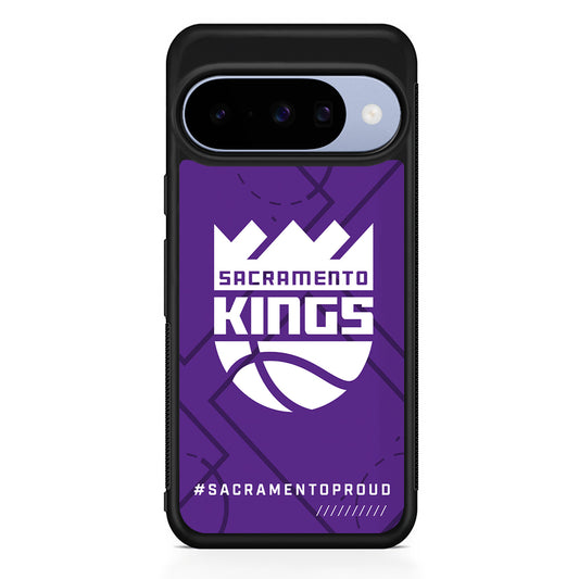 NBA Sacramento Kings Proud Google Pixel 10 Case | Google Pixel 10 Rubber Protective Case