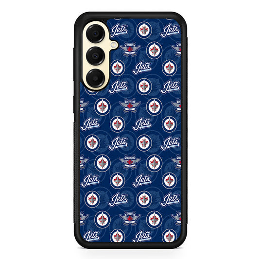 NHL Winnipeg Jets Pattern Samsung Galaxy A16 Case | Slim Rubber Samsung Galaxy A16 Case