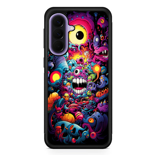 One Eyed Monster Doodle Art Samsung Galaxy A57 Case | Slim Samsung Galaxy A57 Rubber Case