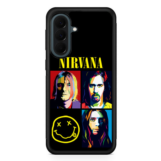 Nirvana Member Pop Art Samsung Galaxy A37 Case | Samsung Galaxy A37 Rubber Phone Case