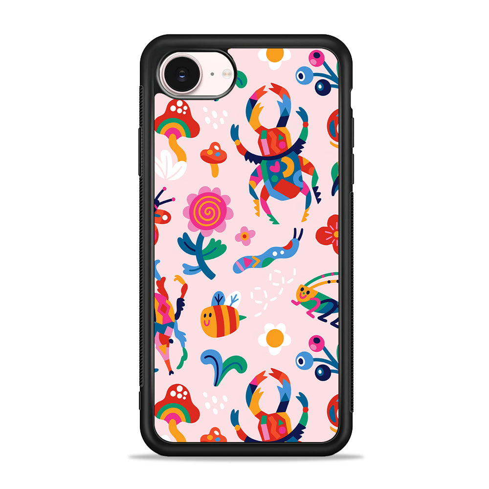 Bug Cartoon Aesthetic iPhone 17e Case - Silicone Case
