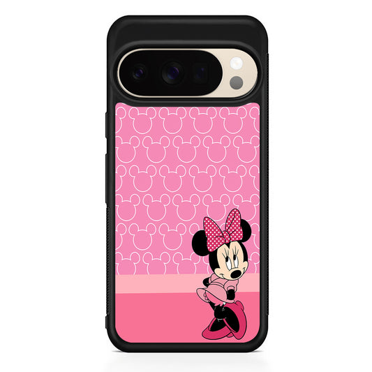Minnie Mouse Pink Background Google Pixel 10 Pro XL Case | Slim Google Pixel 10 Pro XL Protective Case