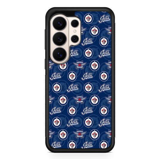 NHL Winnipeg Jets Pattern Samsung Galaxy S26 Ultra Case | Slim Protective Case for Samsung Galaxy S26 Ultra