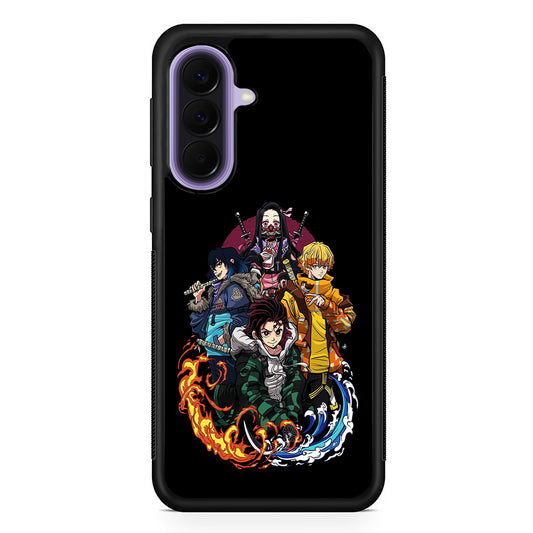 Demon Slayer Hoodie Style Samsung Galaxy A57 Case | Slim Samsung Galaxy A57 Rubber Case
