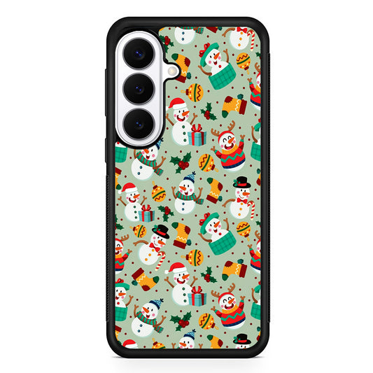 Snowman Cartoon Christmas Pattern Samsung Galaxy S26 Plus Case | Slim Protective Cover for Samsung Galaxy S26 Plus