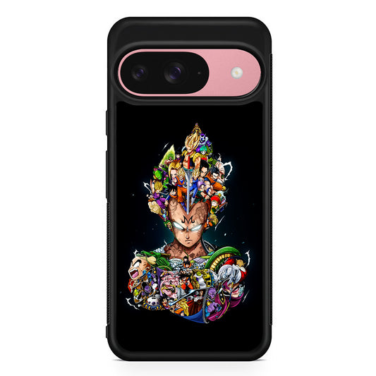 Dragon Ball Vegeta and Friends Google Pixel 9 Case | Google Pixel 9 Protective Rubber Case