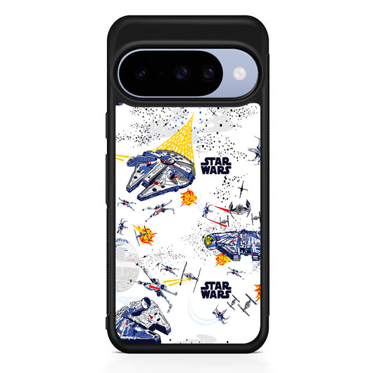 Star Wars Aircraft on Galaxy Google Pixel 10 Case | Google Pixel 10 Rubber Protective Case